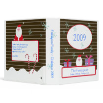 SANTA Christmas Family Holidays 2009 Photo Album binders