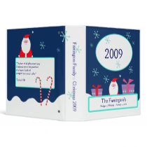 SANTA Christmas Family Holidays 2009 Photo Album binders