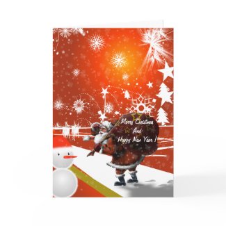 Santa Christmas Greeting Card card