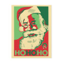 Santa Christmas Postcard - HoHoHo