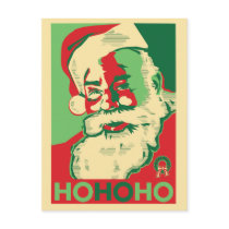 Santa Christmas Postcard - HoHoHo