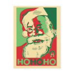 Santa Christmas Postcard - HoHoHo