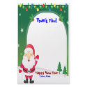 SANTA CHRISTMAS THANK YOU STATIONERY.