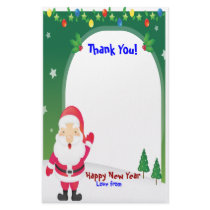 SANTA CHRISTMAS THANK YOU STATIONERY. by funny_tshirt SANTA CHRISTMAS THANK YOU STATIONERY.