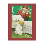 Santa Christmas Wishes postcard