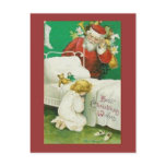 Santa Christmas Wishes Postcard