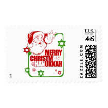 Santa Christmukkah postage