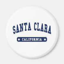 Santa Clara California College Style tee shirts Magnet