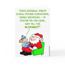 santa claus aliases cards