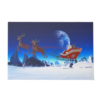 Santa Claus and his Reindeers 1 Doormat
