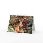 Santa Claus and Sleeping Children by the Fireplace Cards