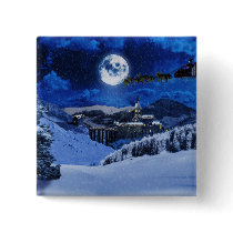 Santa Claus and the North Pole Button