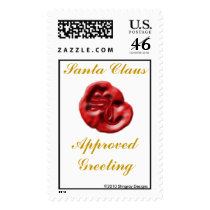 Santa Claus Approved Greeting stamp