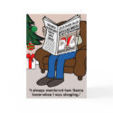 Santa Claus Arrested Christmas Card by screwballgraphics Santa Claus Arrested Christmas Card