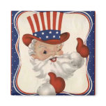Santa Claus as Uncle Sam Magnets