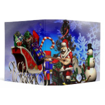 Santa Claus Avery Binder by Paper_Products Santa Claus Avery Binder