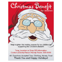 Santa Claus Benefit for Children Flyer by ZazzleFlyers Santa Claus Benefit for Children Flyer