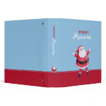 Santa Claus blue Avery Binder