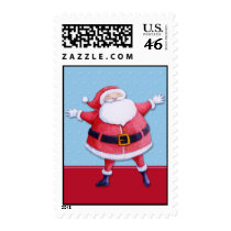 Santa Claus blue Stamp