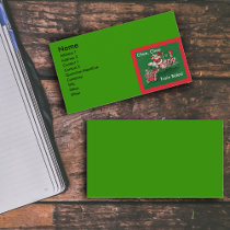 Santa Claus Candy Train Christmas business cards