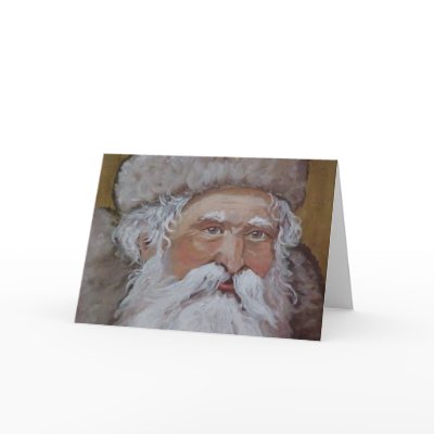 Santa Claus Christmas Card by Lesleysloft