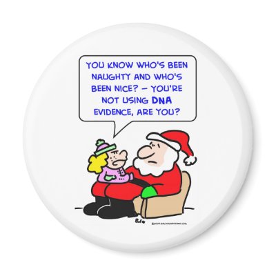 santa claus christmas dna evidence magnets