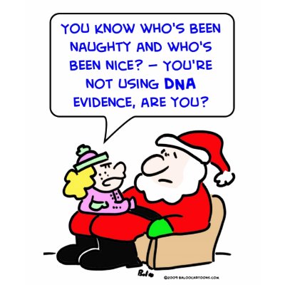 santa claus christmas dna evidence t-shirts