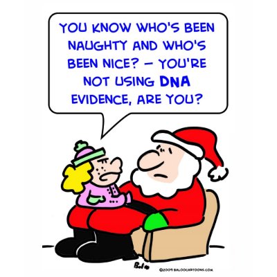santa claus christmas dna evidence t-shirts