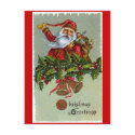 Santa Claus Christmas Greeting Postcard by kimmyklassickorner Santa Claus Christmas Greeting Postcard
