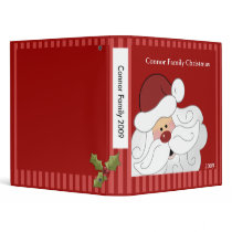 Santa Claus Christmas Holiday Family Photo album 3 Ring Binders
