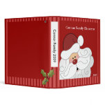 Santa Claus Christmas Holiday Family Photo album 3 Ring Binder