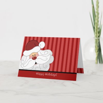 SANTA CLAUS Christmas Holiday Folded Card