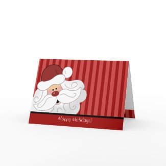 SANTA CLAUS Christmas Holiday Folded Card card