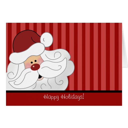 SANTA CLAUS Christmas Holiday Folded Card