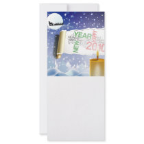 Santa Claus Christmas night and 2010 new year rack cards by MacXever Santa Claus Christmas night and 2010 new year rack cards