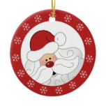 Santa Claus Christmas Ornament {Red Snowflake} TBA