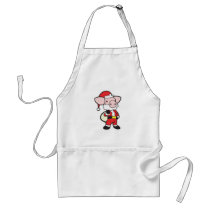 santa claus christmas pig aprons