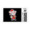 santa claus christmas pig postage