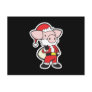 santa claus christmas pig post cards