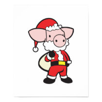 santa claus christmas pig posters by doonidesignsanimals santa claus christmas pig posters