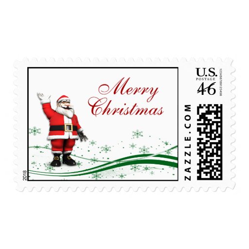 Santa Claus Christmas Postage Stamp