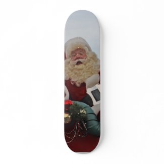 Santa Claus Christmas skateboard