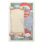 Santa Claus Christmas Stationary Customized Stationery
