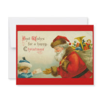 Santa Claus Christmas Vintage Style invitations by Vintagedreams Santa Claus Christmas Vintage Style invitations