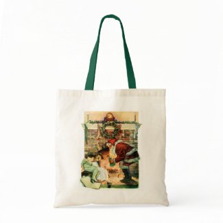 Santa Claus Delivering Presents