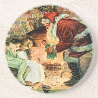 Santa Claus Delivering Presents