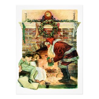 Santa Claus Delivering Presents