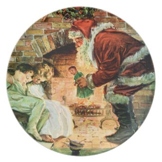 Santa Claus Delivering Presents