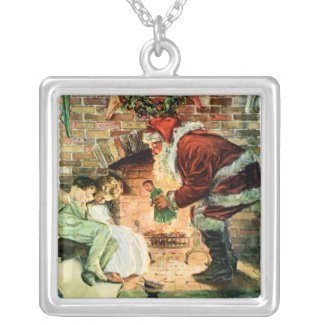 Santa Claus Delivering Presents