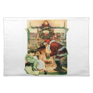 Santa Claus Delivering Presents